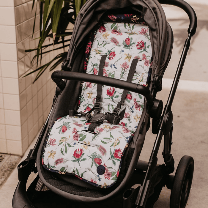 Reversible pram liner - Botanical