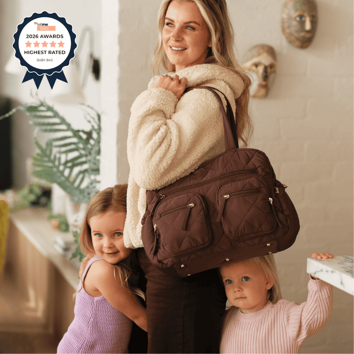 Carry All Diaper Bag - Puffy Chocolate Quilt