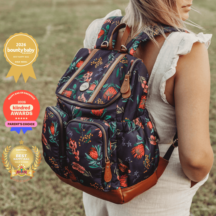 Signature Diaper Backpack - Botanical Floral Nylon