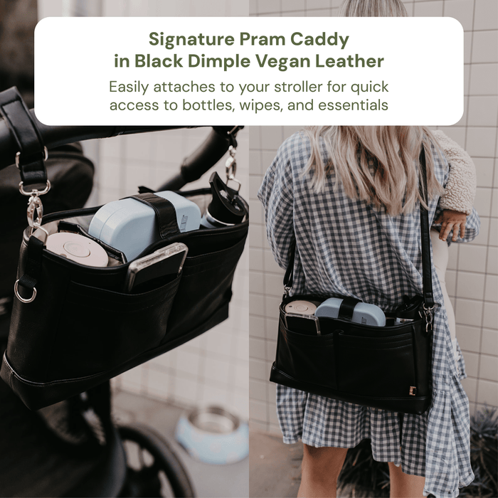 First Time Parent Nappy Bag Bundle - Black Dimple & Ditsy Floral