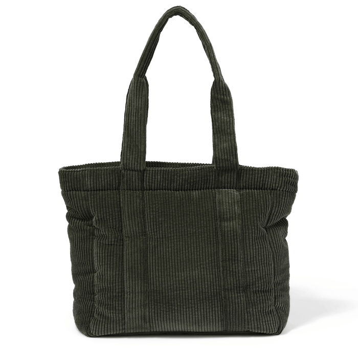 Everyday Tote - Moss Green Corduroy (PRE-ORDER FOR AUGUST DELIVERY)
