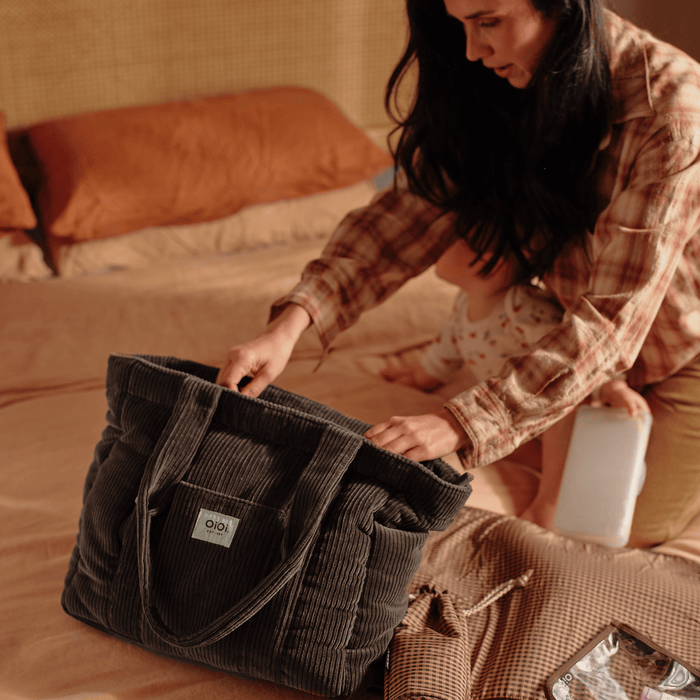 Everyday Tote - Chocolate Brown Corduroy (PRE-ORDER FOR AUGUST DELIVERY)