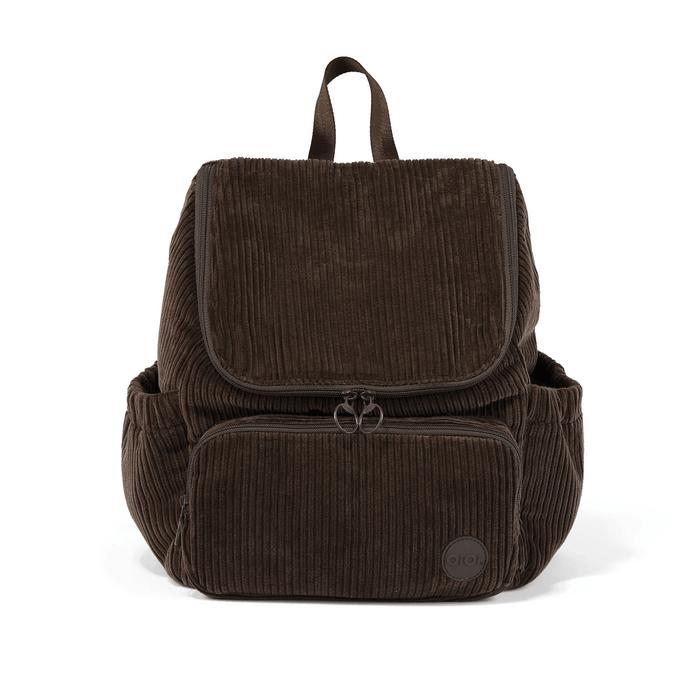 Signature Kids Backpack - Chocolate Brown Corduroy (PRE-ORDER FOR AUGUST DELIVERY)