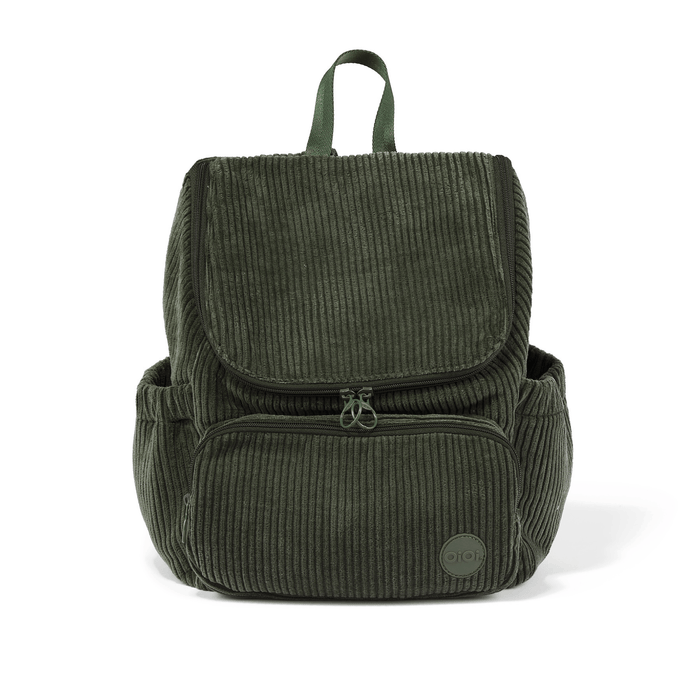 Signature Kids Backpack - Moss Green Corduroy (PRE-ORDER FOR AUGUST DELIVERY)
