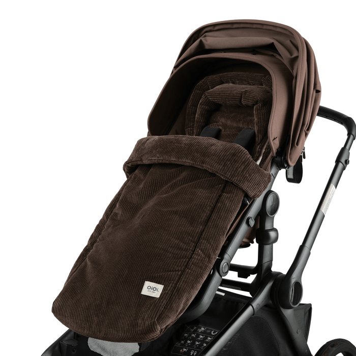 4-in-1 Convertible Footmuff - Chocolate Brown Corduroy (PRE-ORDER FOR AUGUST DELIVERY)