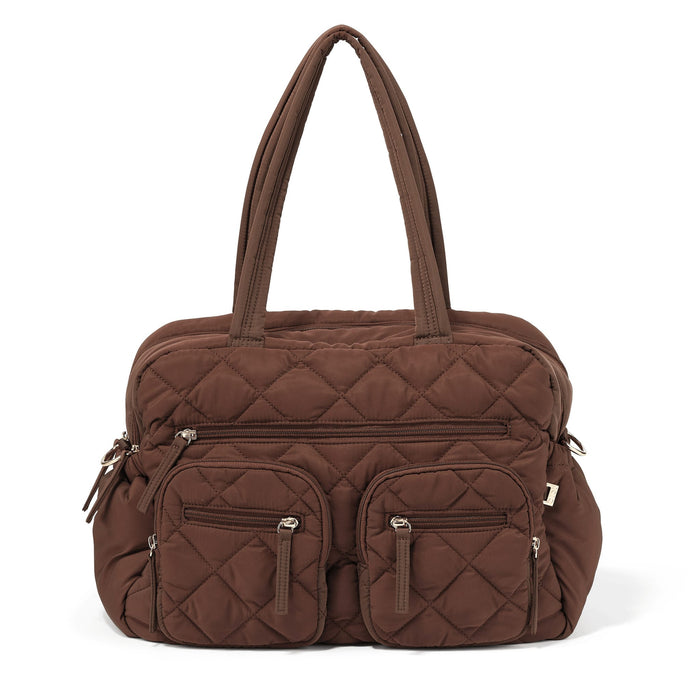 Carry All Diaper Bag - Puffy Chocolate Quilt