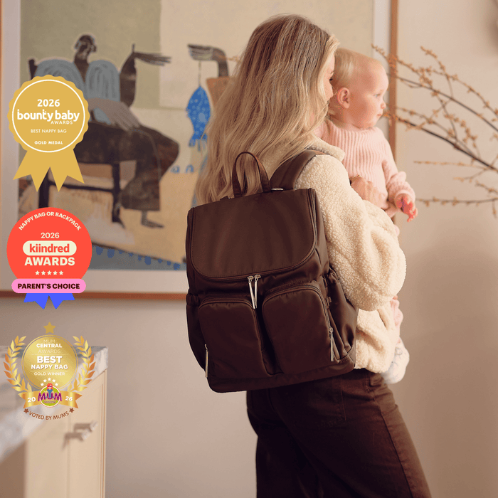 Signature Diaper Backpack - Chocolate Nylon