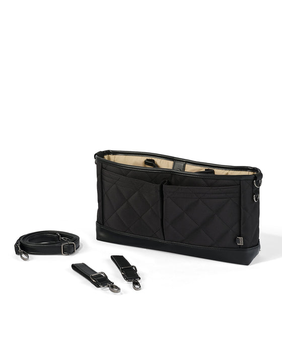Signature Pram Caddy - Black Diamond Quilt Nylon
