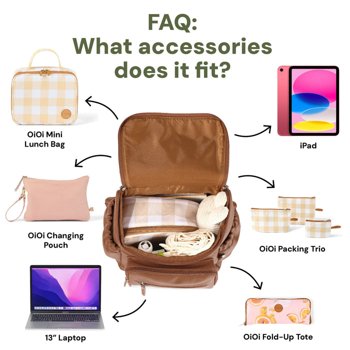 Signature Mini Backpack 2.0 - Chestnut Brown Vegan Leather