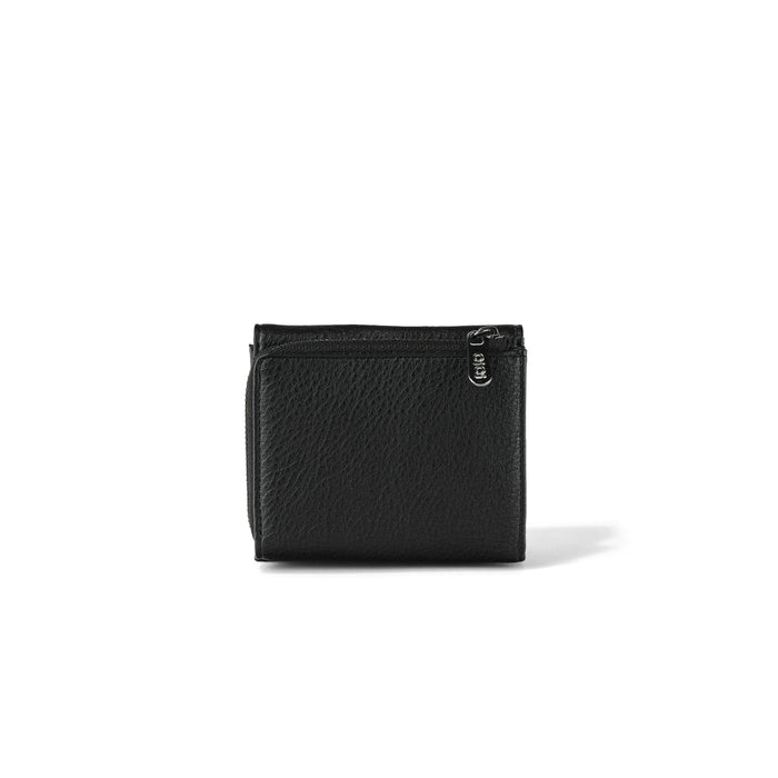 Trifold Wallet - Black Vegan Leather