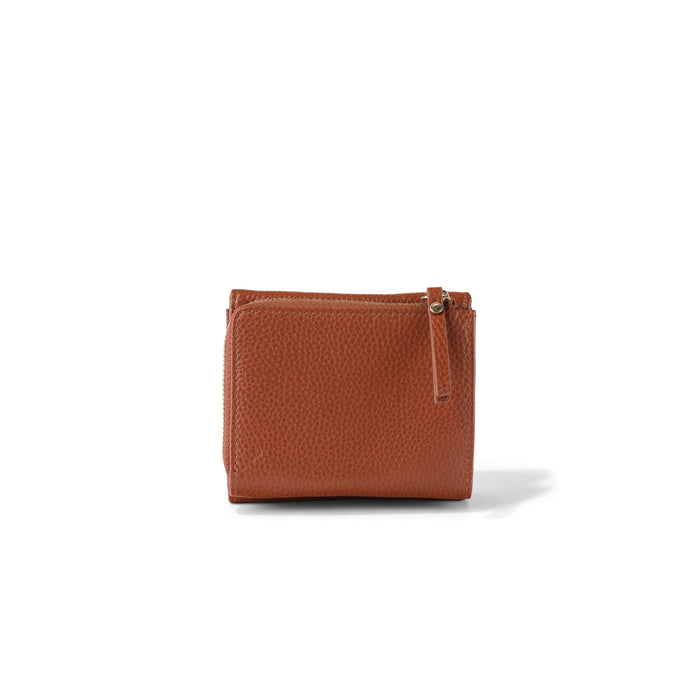 Trifold Wallet - Terracotta Genuine Leather