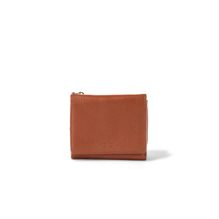 Trifold Wallet - Terracotta Genuine Leather