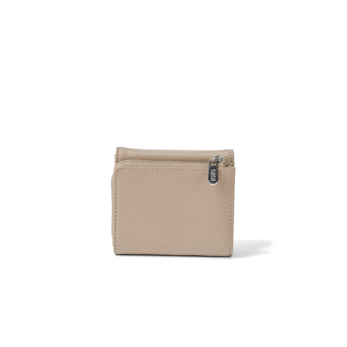 Trifold Wallet - Oat Vegan Leather