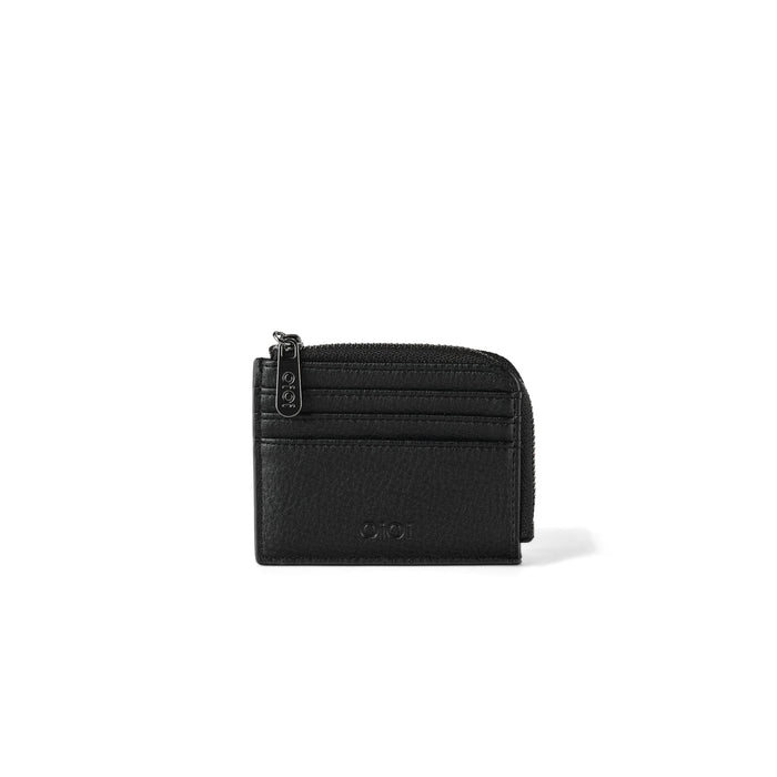Card Wallet - Black Vegan Leather