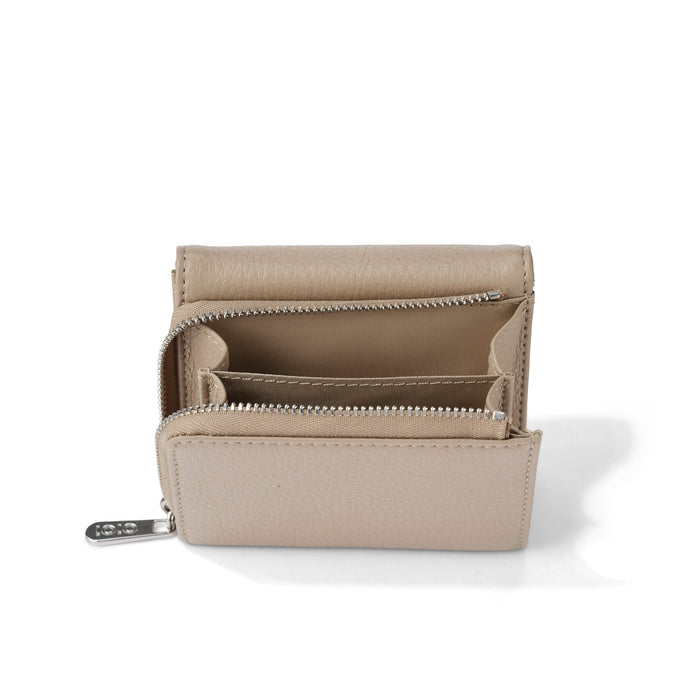 Trifold Wallet - Oat Vegan Leather
