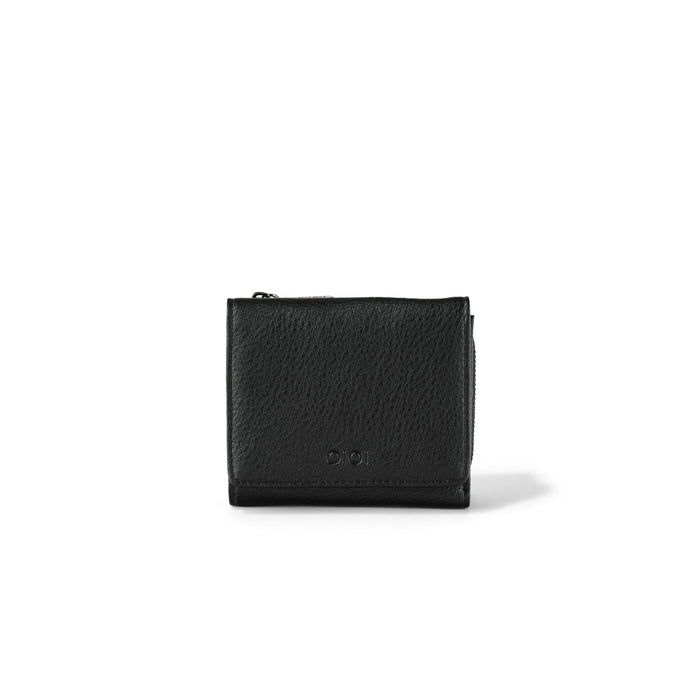 Trifold Wallet - Black Vegan Leather