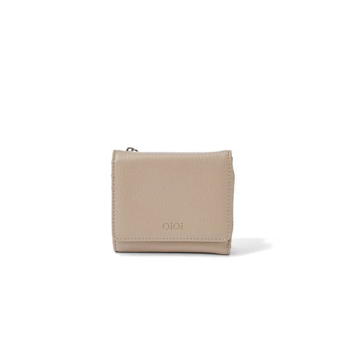 Trifold Wallet - Oat Vegan Leather