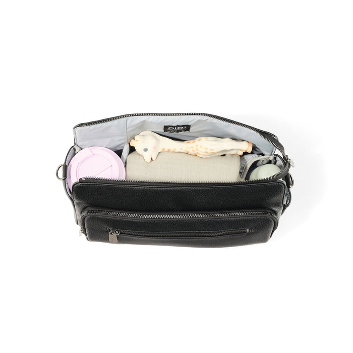 Multitasker Pram Caddy 2.0 - Black Vegan Leather