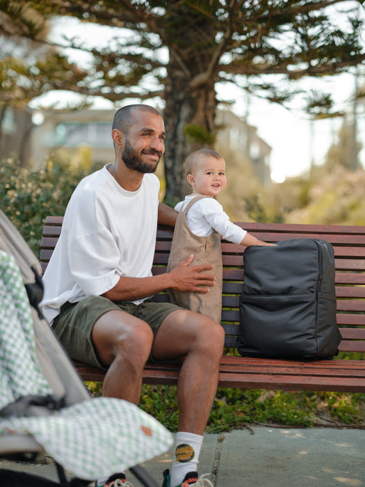 Multitasker Nappy Backpack - Black Weatherproof