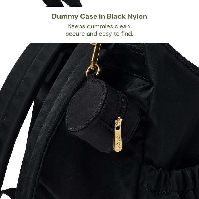 Nappy Bag Organisation Kit – Blue Check & Black Nylon