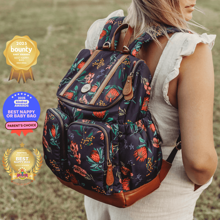 Signature Nappy Backpack - Botanical Floral Nylon