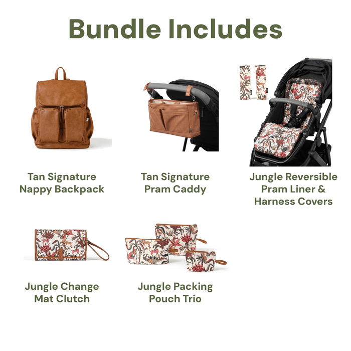 Signature Baby Bundle - Tan & Jungle