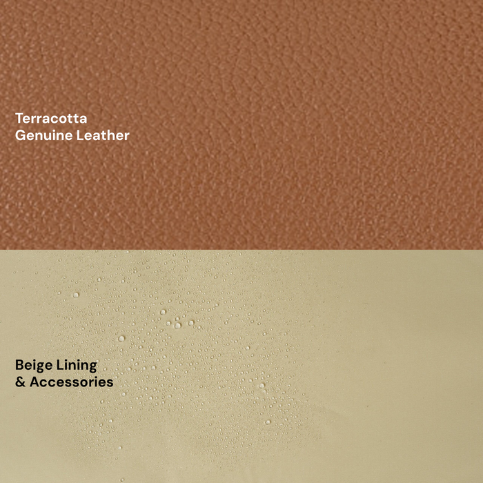 Signature Nappy Backpack - Terracotta Genuine Leather