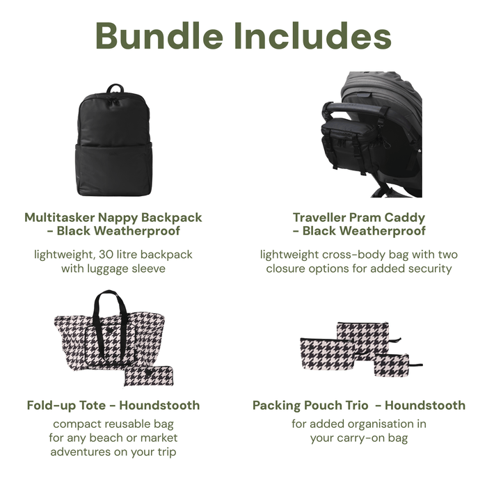 Carry-On Travel Set - Multitasker Nappy Backpack