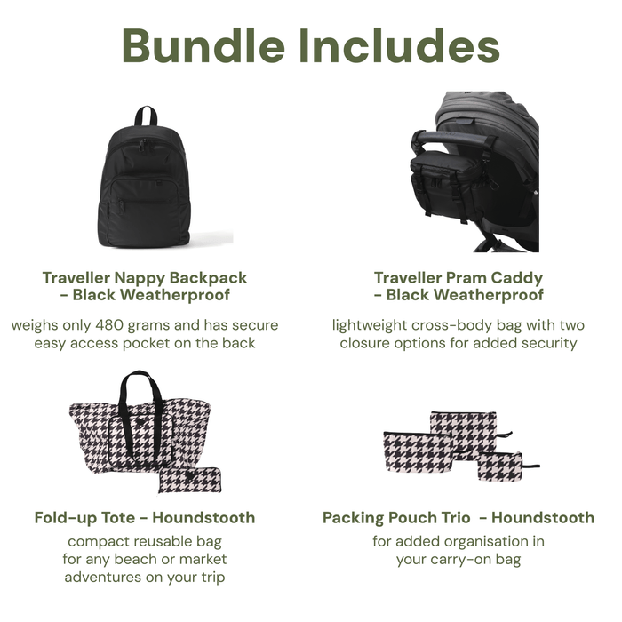 Carry-On Travel Set - Traveller Nappy Backpack