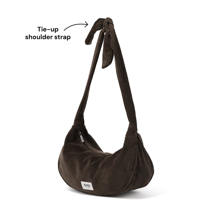 Luna Crossbody - Chocolate Brown Corduroy (PRE-ORDER FOR AUGUST DELIVERY)