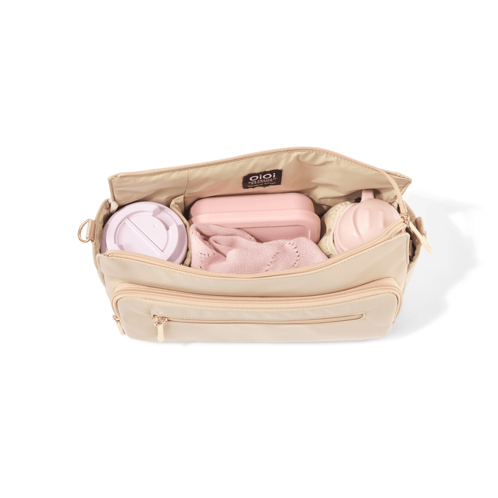 Multitasker Pram Caddy 2.0 - Beige Nylon (PRE-ORDER FOR FEBRUARY DELIVERY)