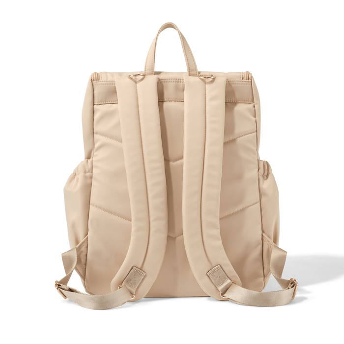 Signature Nappy Backpack - Beige Nylon