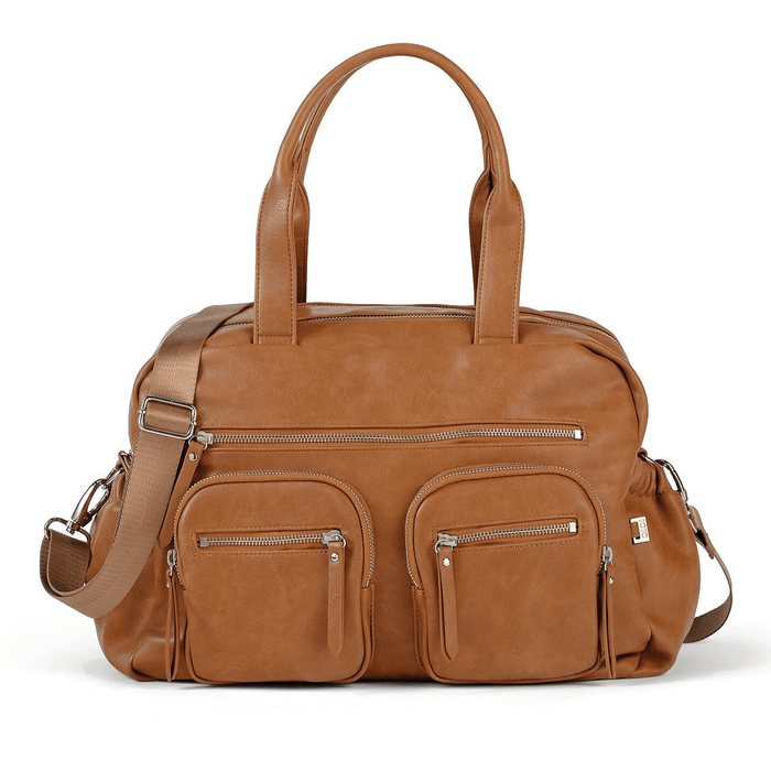 Carry All Nappy Bag - Tan Vegan Leather