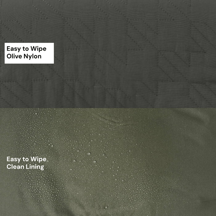 Change Mat Clutch - Olive Houndstooth Quilt