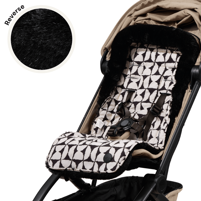 Reversible Pram Liner - Hourglass/Faux Fur