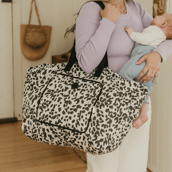 Fold-Up Tote - Leopard