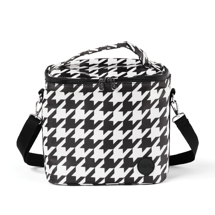Midi Insulated Lunch Bag/Pumping Bag - Houndstooth