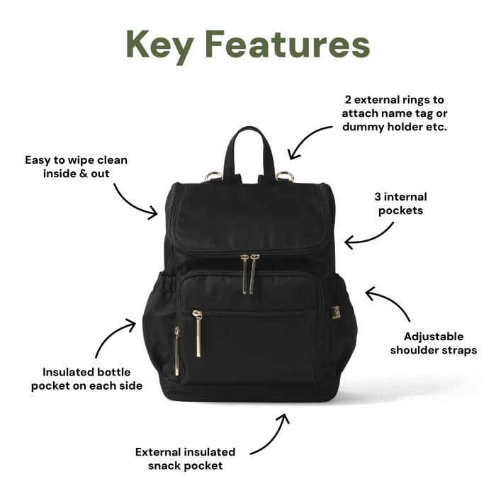 Signature Mini Backpack 2.0 - Black Nylon