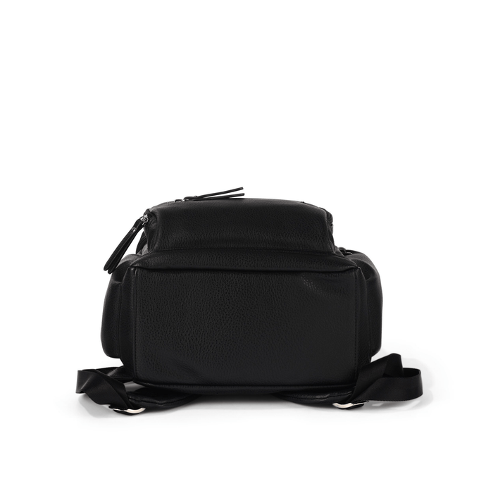 Signature Mini Backpack - Black Vegan Leather