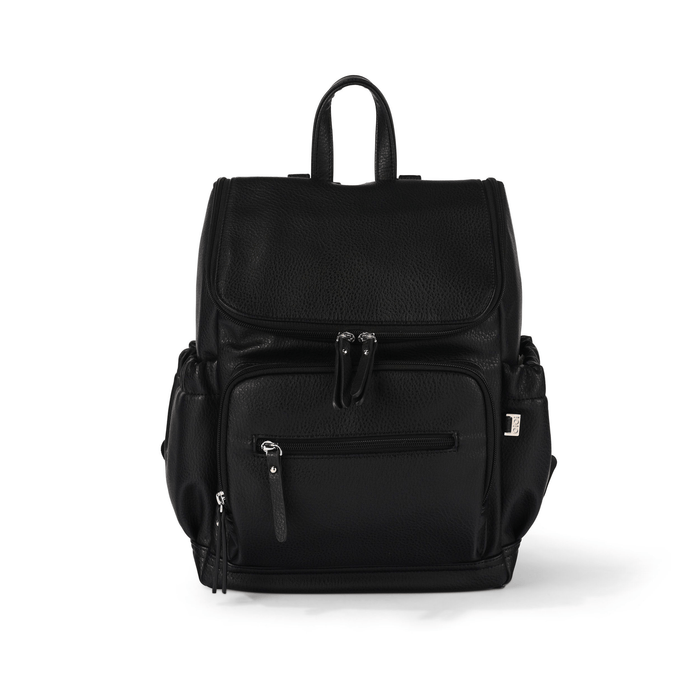 Signature Mini Backpack - Black Vegan Leather