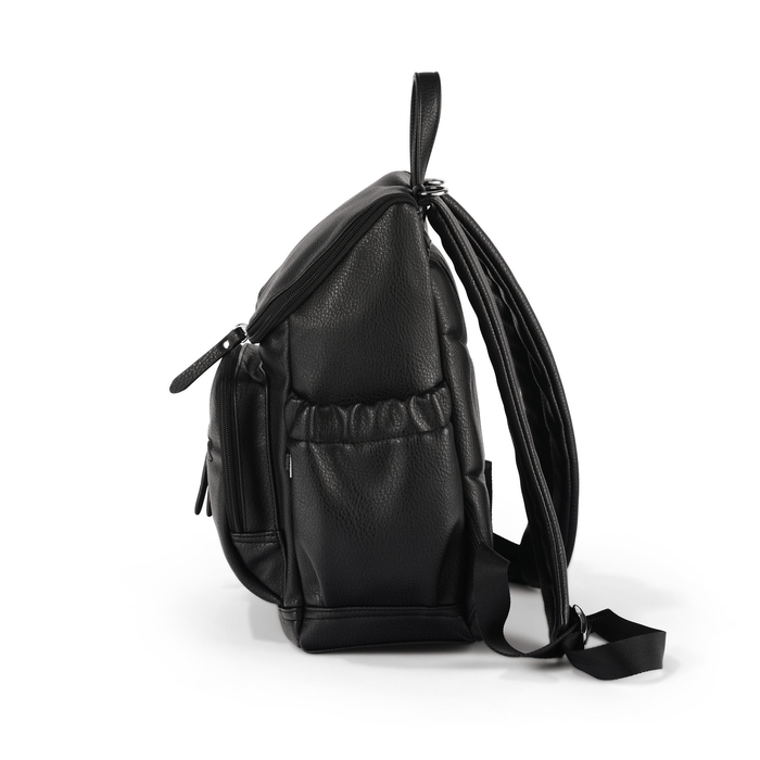 Signature Mini Backpack - Black Vegan Leather