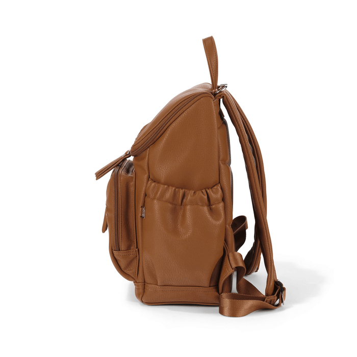 Signature Mini Backpack 2.0 - Chestnut Brown Vegan Leather