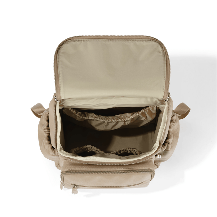 Signature Mini Backpack - Oat Vegan Leather