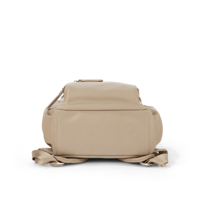 Signature Mini Backpack - Oat Vegan Leather