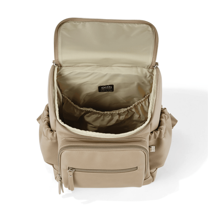 Signature Mini Backpack - Oat Vegan Leather