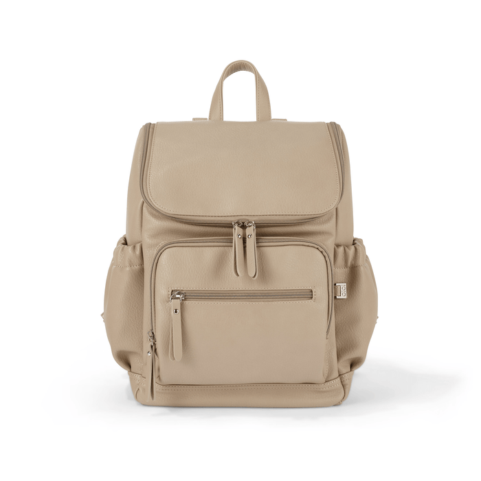 Signature Mini Backpack - Oat Vegan Leather