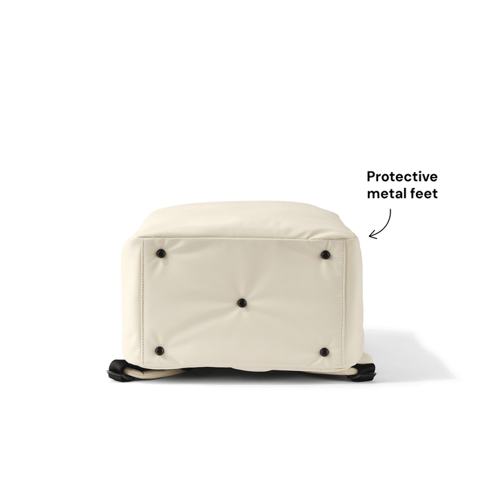 Multitasker Nappy Backpack - White Weatherproof