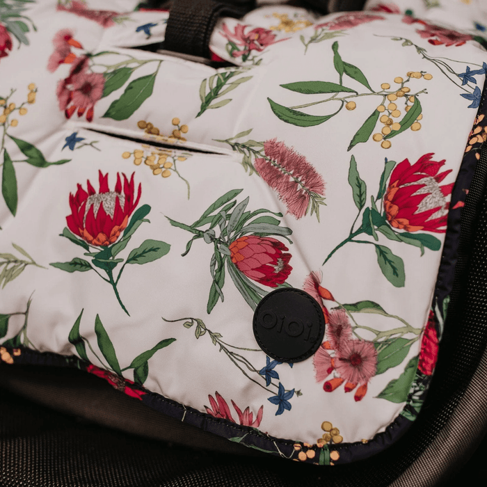 Reversible pram liner - Botanical