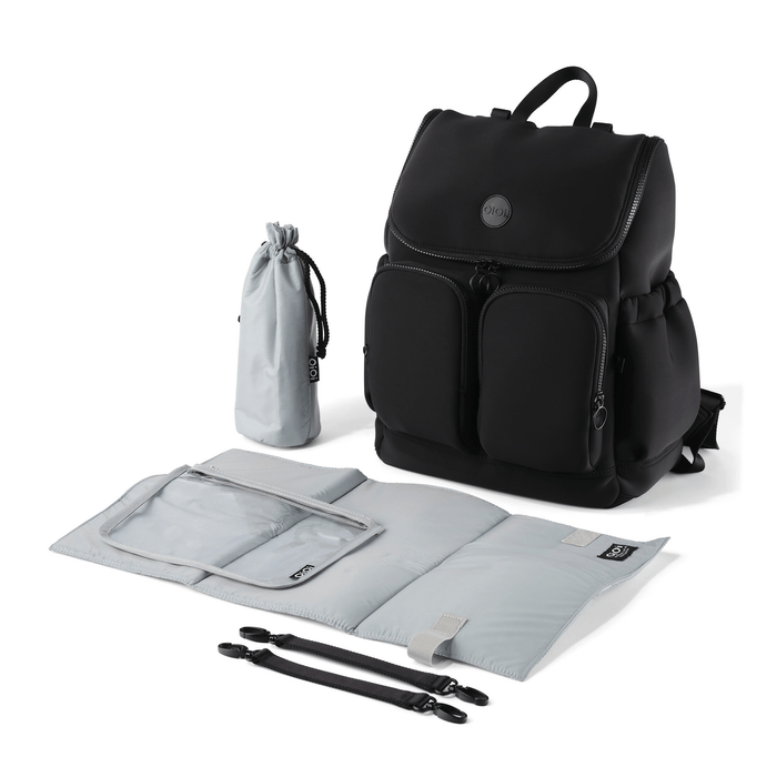 Signature Nappy Backpack - Black Neoprene