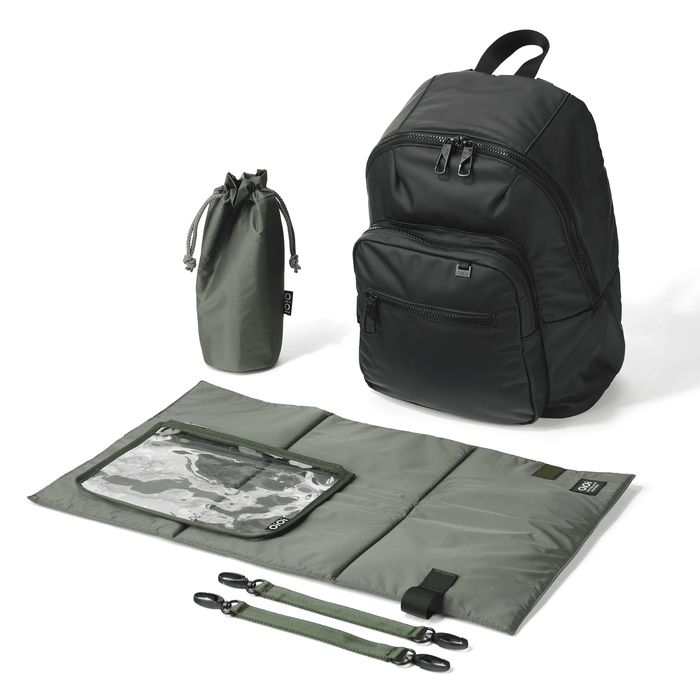 Traveller Nappy Backpack - Black Weatherproof